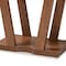 Baxton Studio Boone Modern and Contemporary Walnut Brown Finished Wood Console Table 190-11321-ZORO - alternate 2
